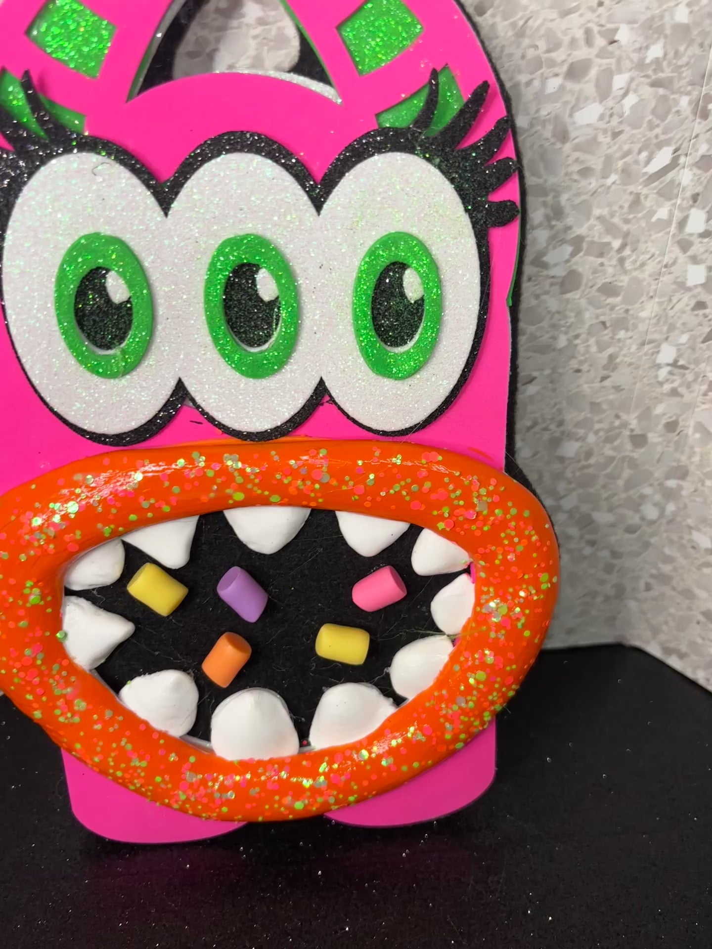 Blinky the cyclops The Perfect Accent For Adding A Fun And Spooky Touch To Your Halloween Decor. This Playful Character Is Designed To Easily Attach To A Wreath, Garland, Or Any Festive Display, Instantly Transforming It Into A Unique Centerpiece. This Si