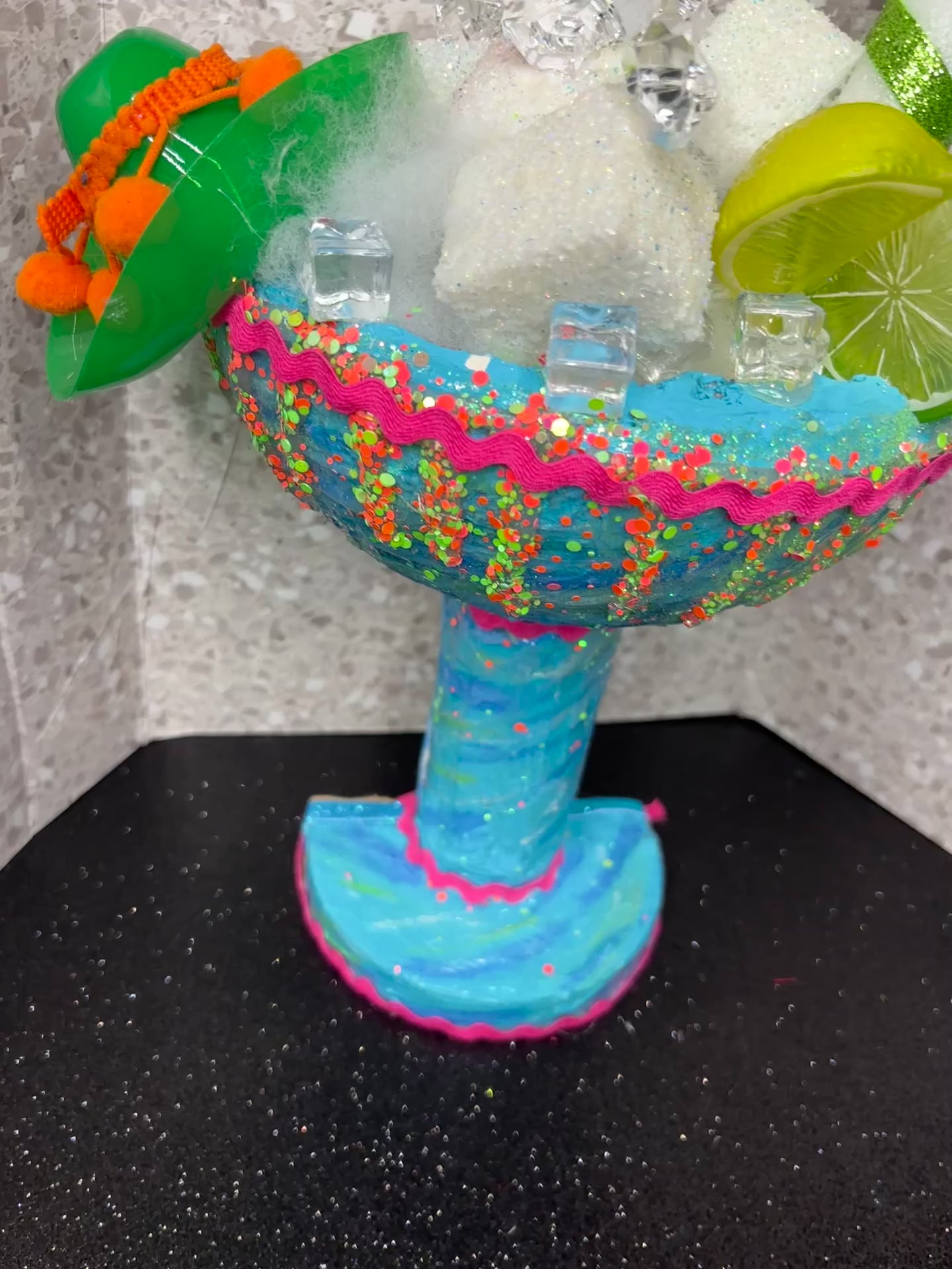 Margarita Fiesta Wreath Attachment, Cinco De Mayo Wreath Attachment, Margarita Decor, Cinco De Mayo Fiesta Decor, Margarita Drink Latino